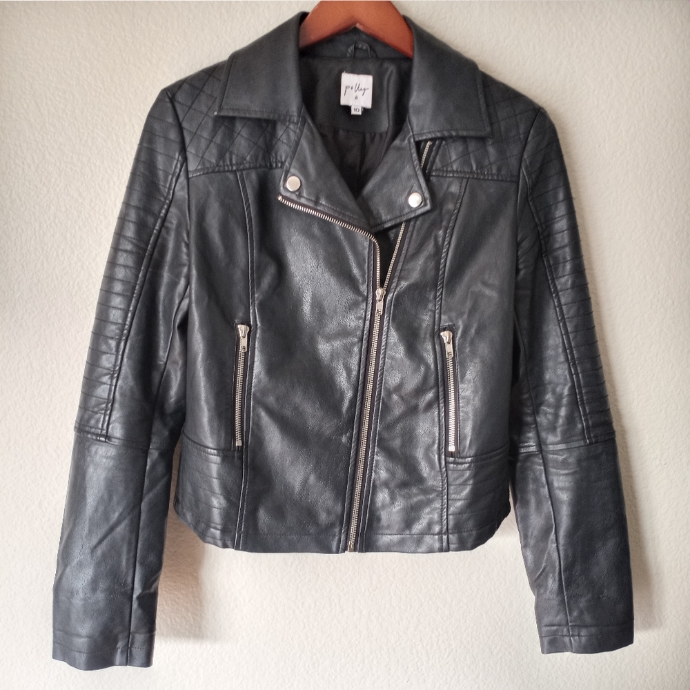 Princess Polly Faux Leather Moto Jacket